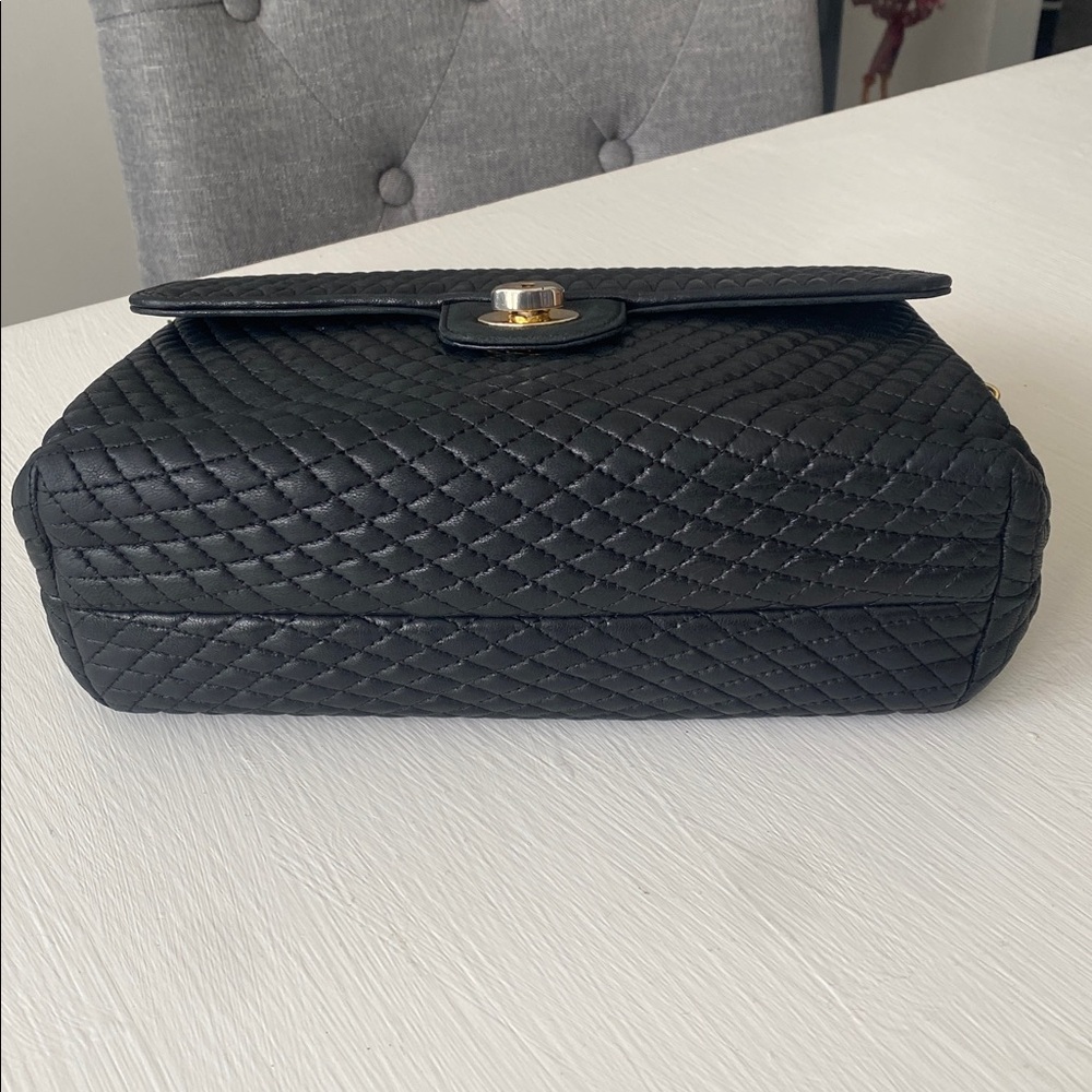 Bally Quilted Lambskin Leather Shoulder Bag Crossbody - Vintage Italian Luxury - Picture 9 of 15